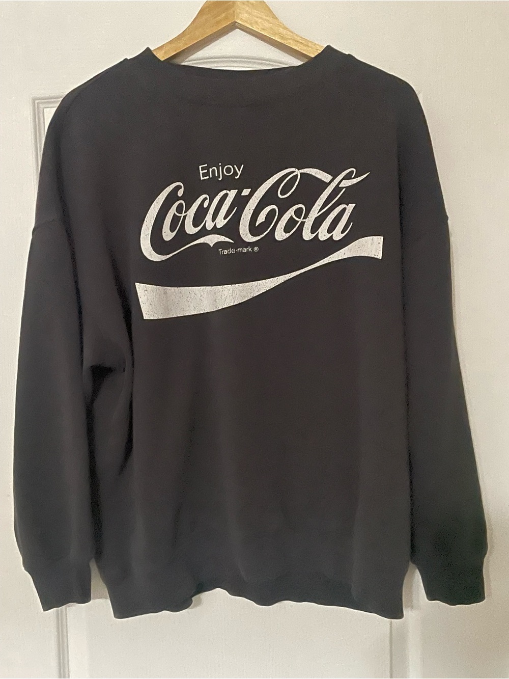 Coca Cola Black Logo Crewneck Sweater
